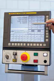 CNC Fanuc doté d’une interface spécifique au secteur dentaire.